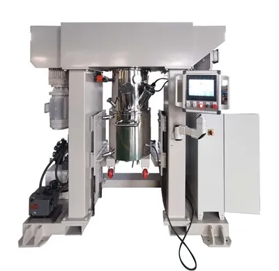 Mantliga PVC plastisoolist vertikaalne vaakum topelt planetaarne dispergeeriv segisti